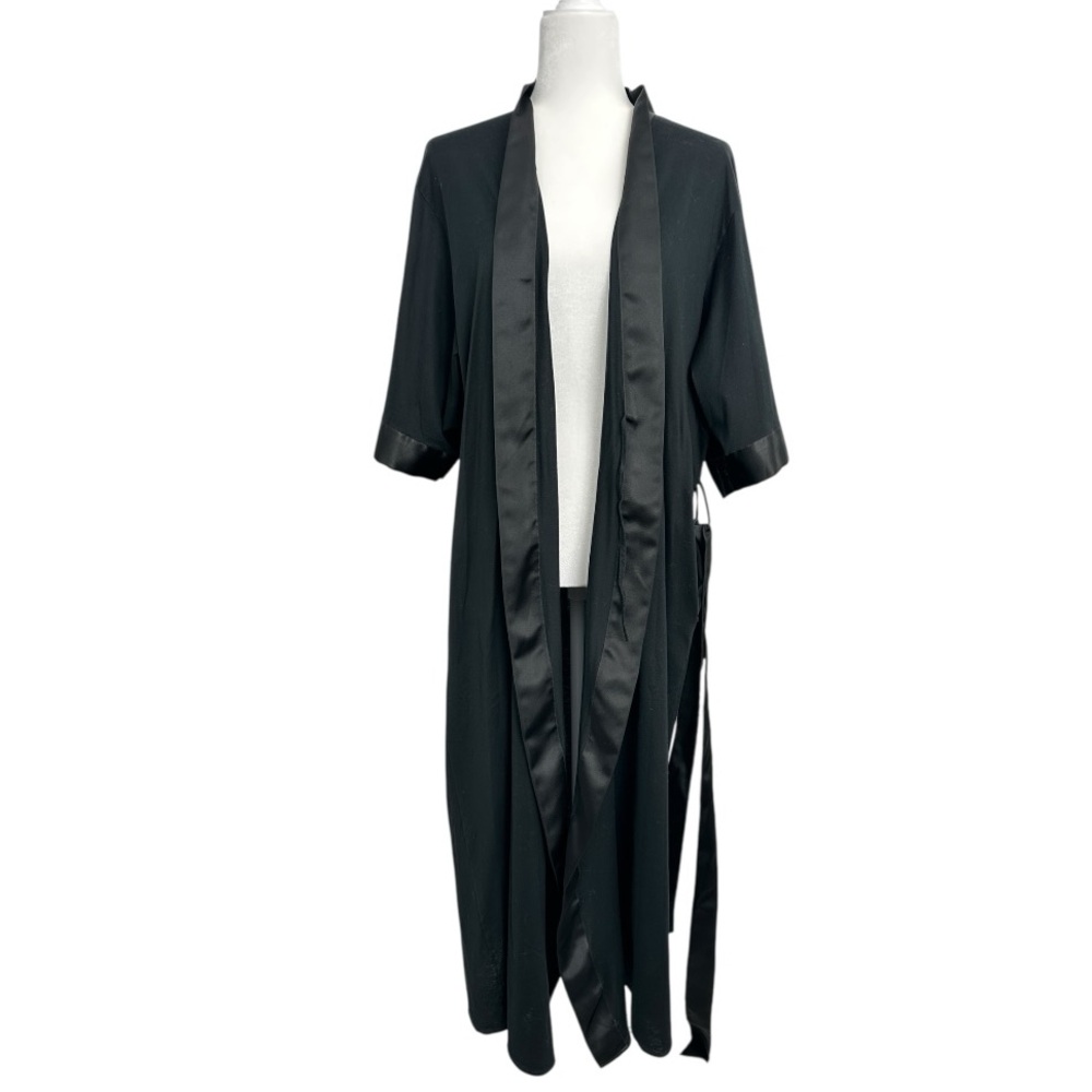 Hanro Long Women’s Robe Black - Picture 7 of 10